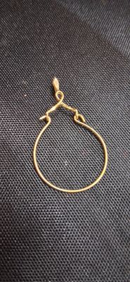 Vintage Twisted 14K Gold Charm Holder
