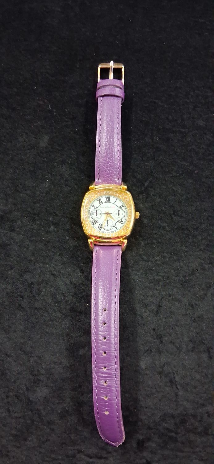 Vintage Isaac Mizrahi Live Gold Tone Watch
