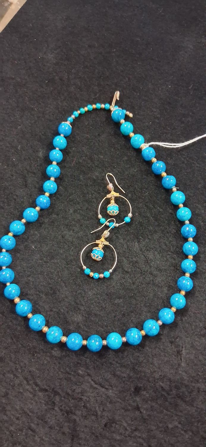 Japanese Tourquoise Beaded Set