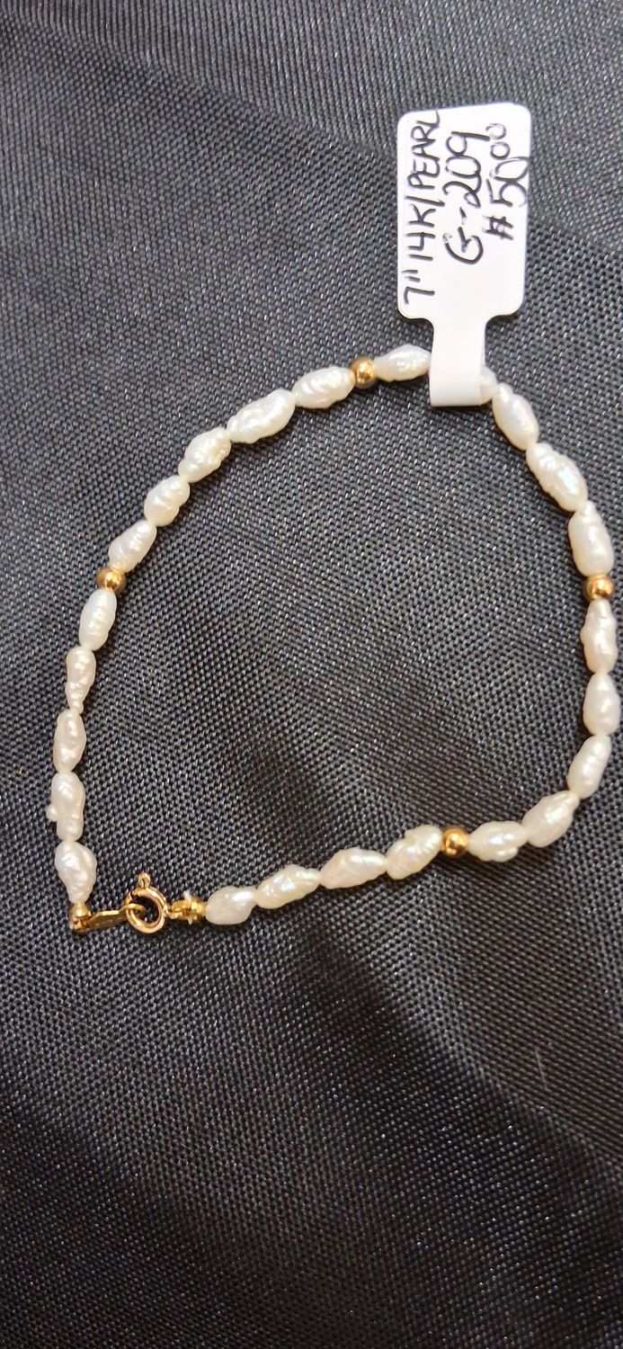 Seed Pearl and 14K