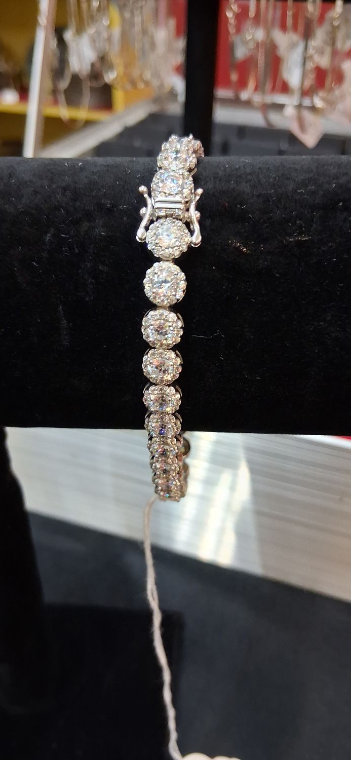 Lrge Rd CZ / 925 Sterling Tennis