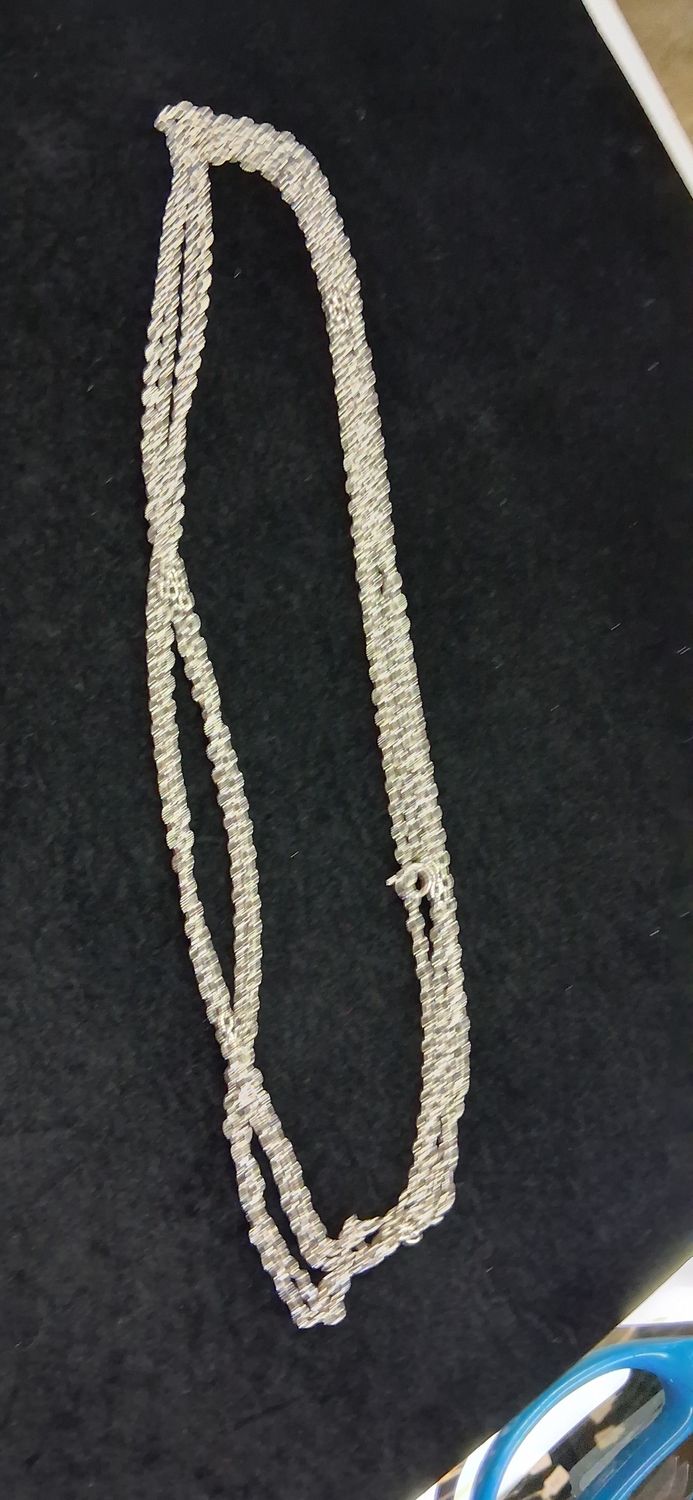Double Chain Long Necklace