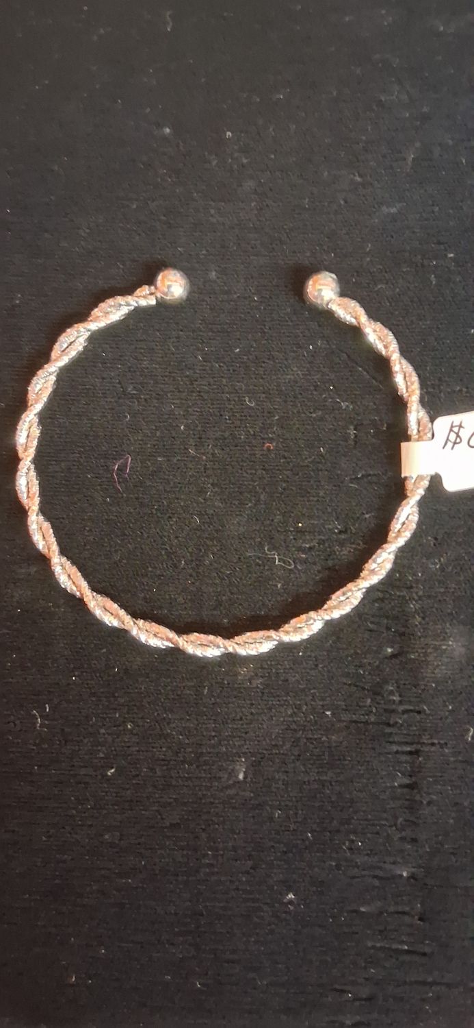 Silver Braided Bangle