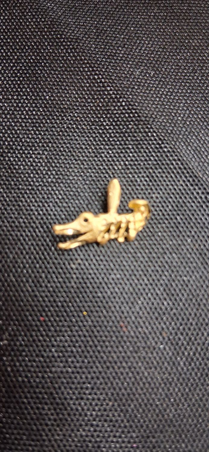 Vintage 14K Gold Gator Charm