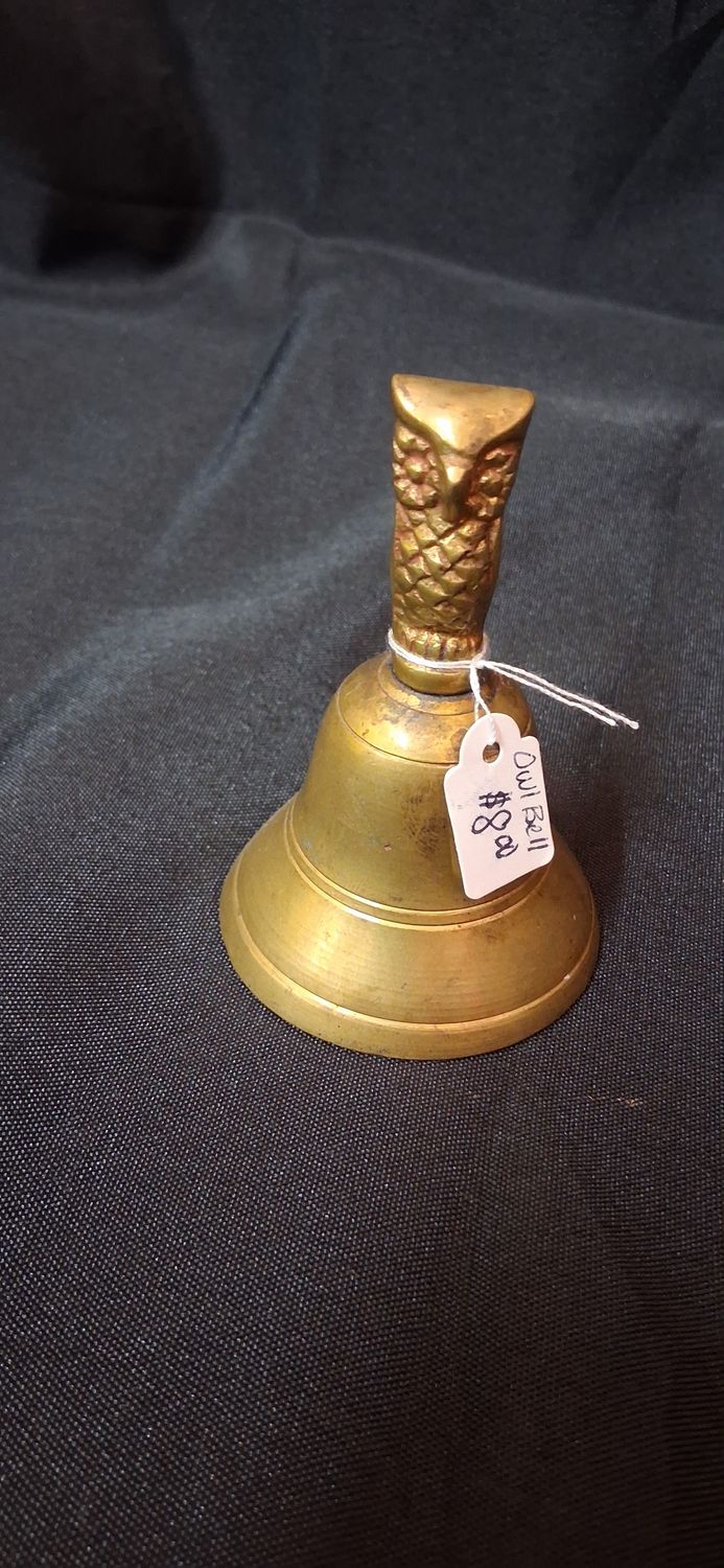 Vintage Brass Owl Bell