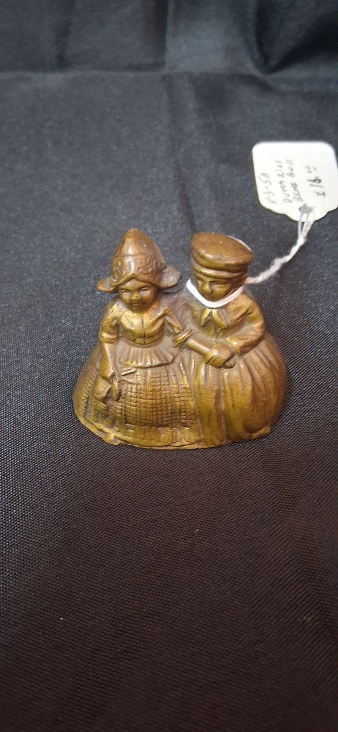 Vintage Dutch Couple Brass Bell