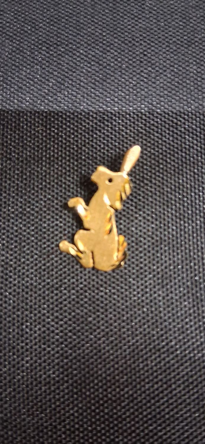 Vintage 14K Gold Dog Charm