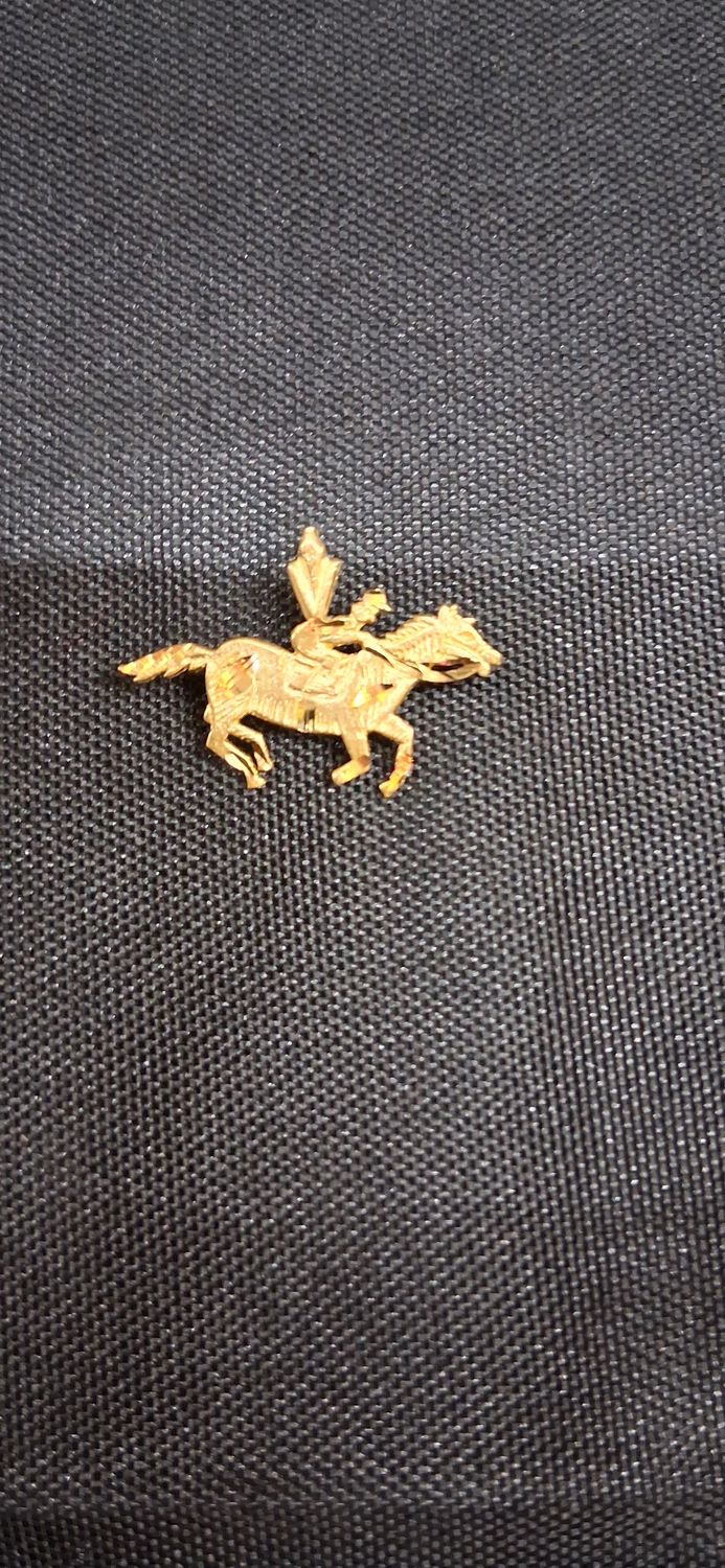 Vintage 14K Gold Racing Horse Charm