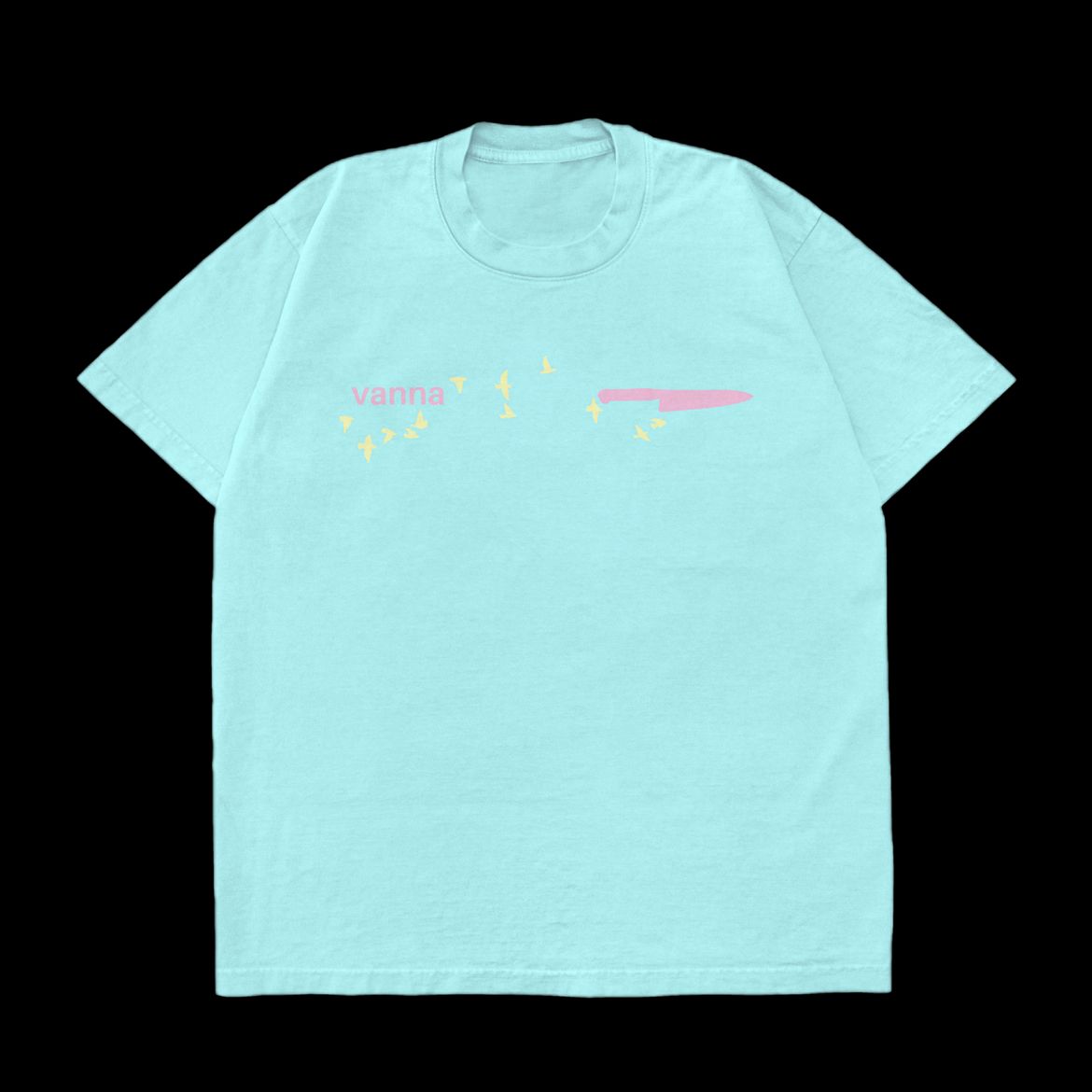 Birds &amp; Knife light blue tshirt (Pre-Order)