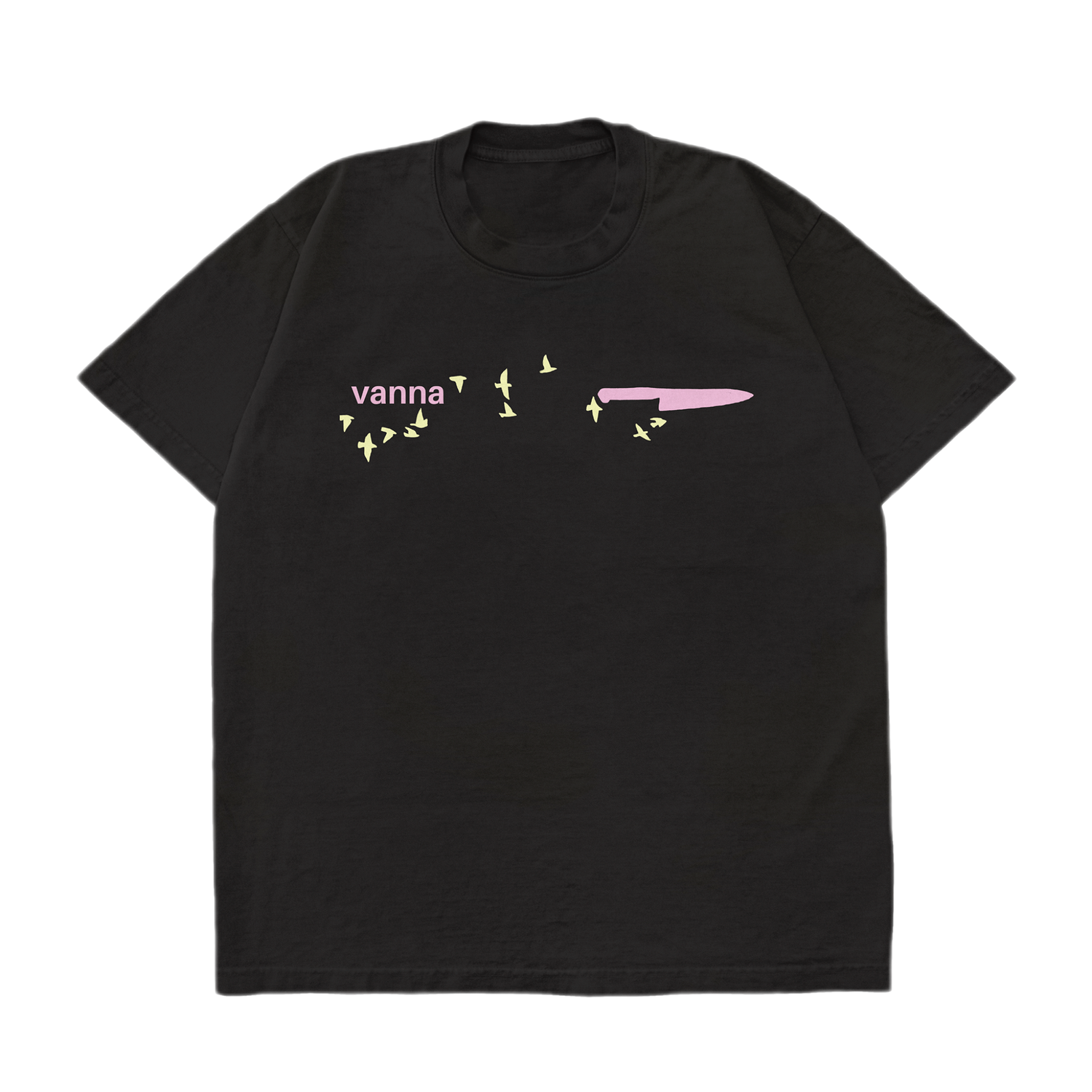 Birds &amp; Knife black t-shirt (Pre-Sale)