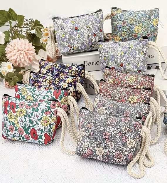 Flowered Change Purse