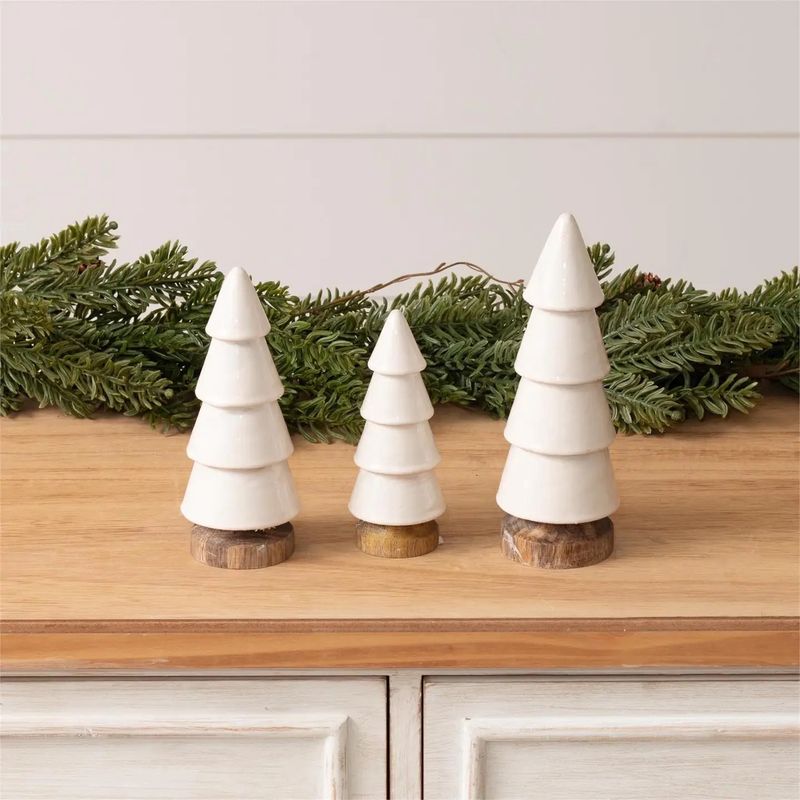 Mango Wood Trees With Enamel Coating