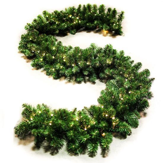 Oregon Warm White Garland 9&#39;x14&quot;