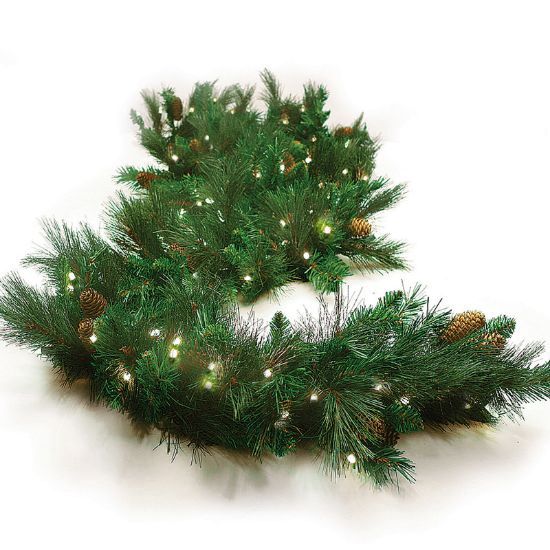 Mixed Noble Garland 9&#39;x14&quot; Classic White LED 5mm, Size: 9’ x 14” 5MM