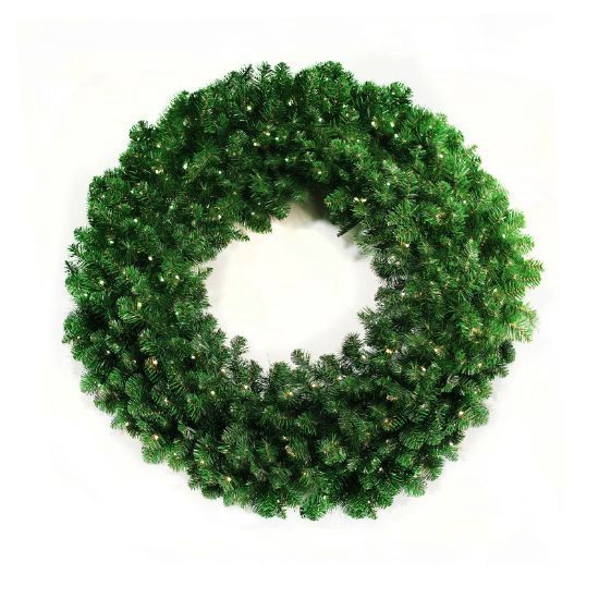 Oregon Warm White Wreath, Size: 36 inch