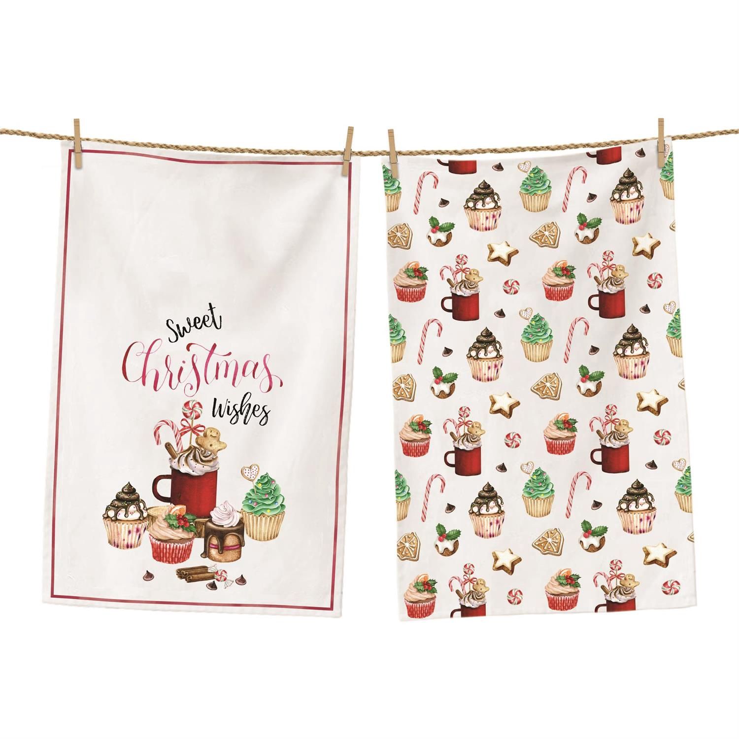 Tea Towels - Sweet Christmas