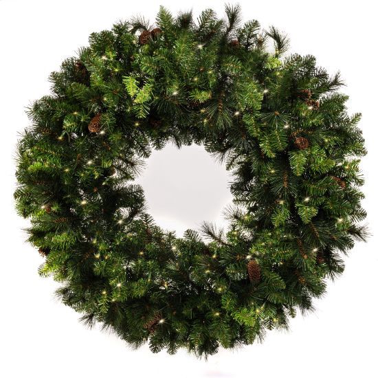 Mixed Noble Wreath Classic White, Size: 36&quot; LED 5MM
