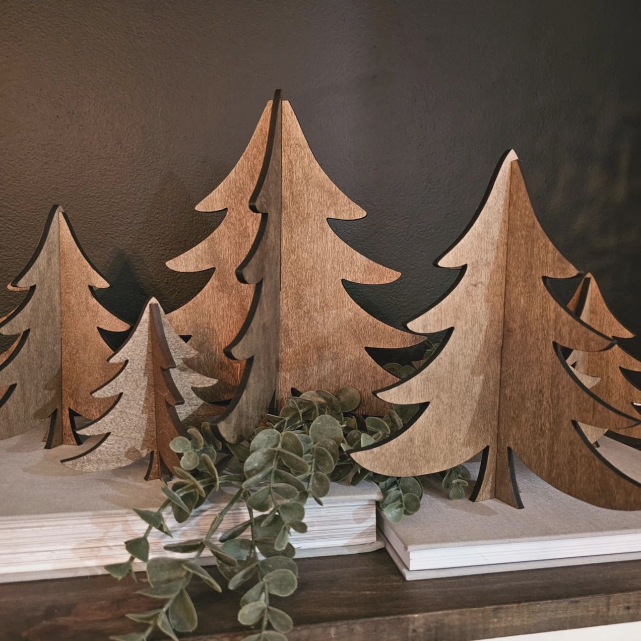 Wood 3D Whimsical Tree, Size: 7.5 inch