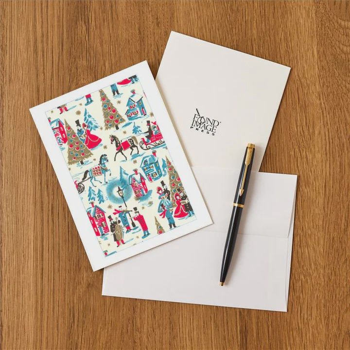 Greeting Card Victorian Christmas Wrapping