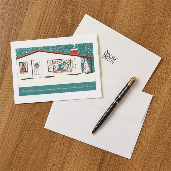 Greeting Card Merry Christmas and Happy New Year