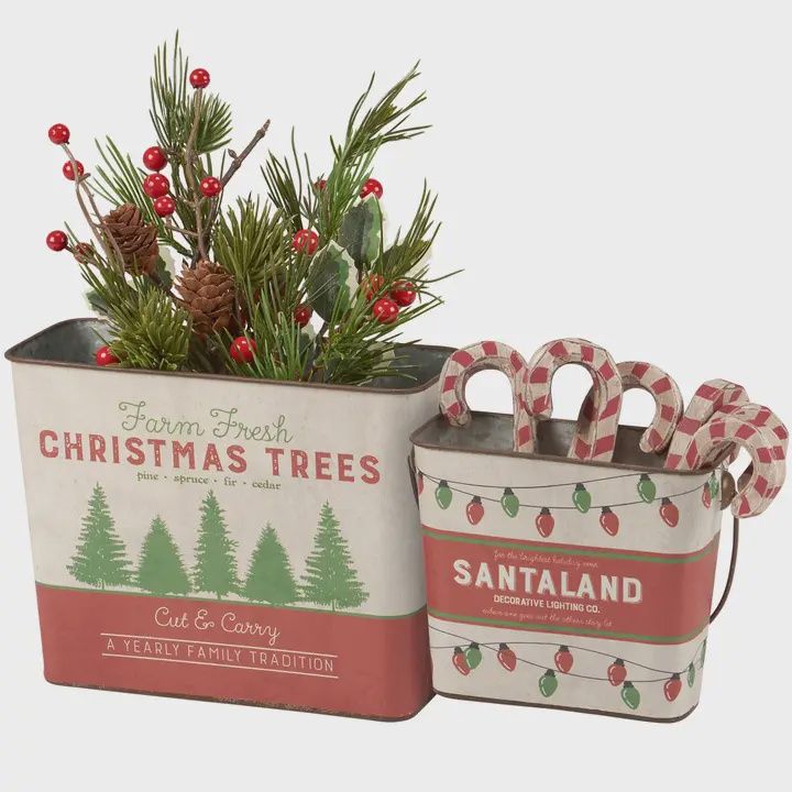 Santaland Bucket Set, Size: Large