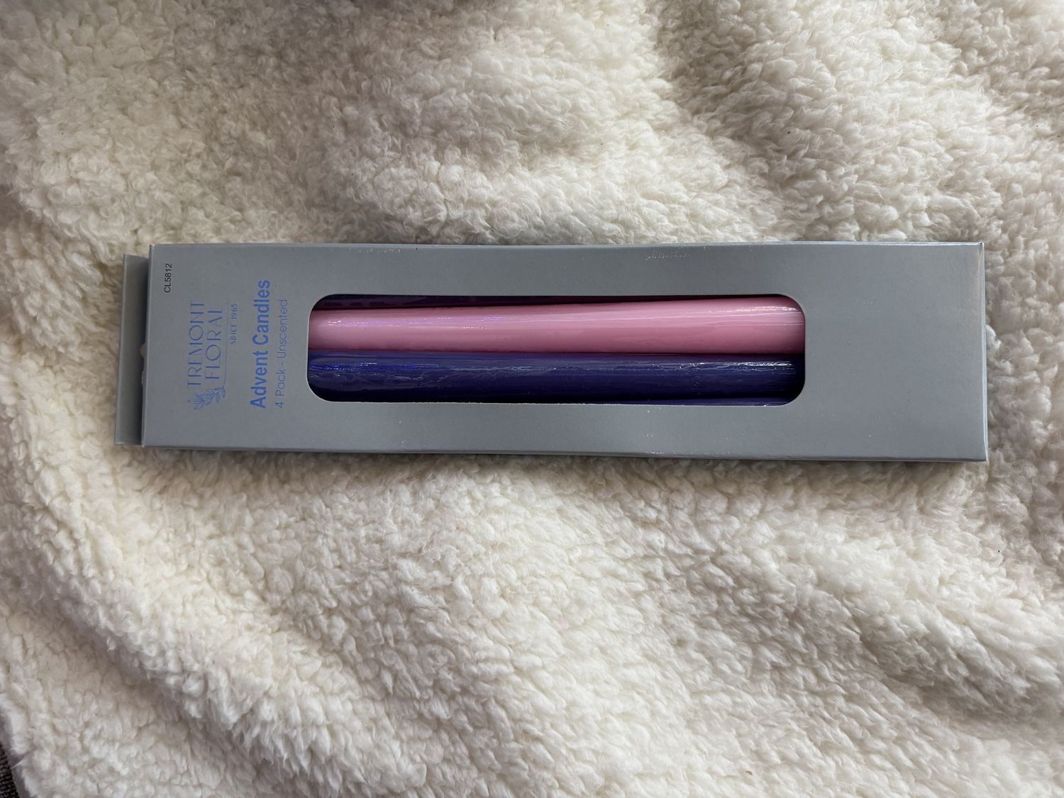 Advent Taper Candles: 4pk