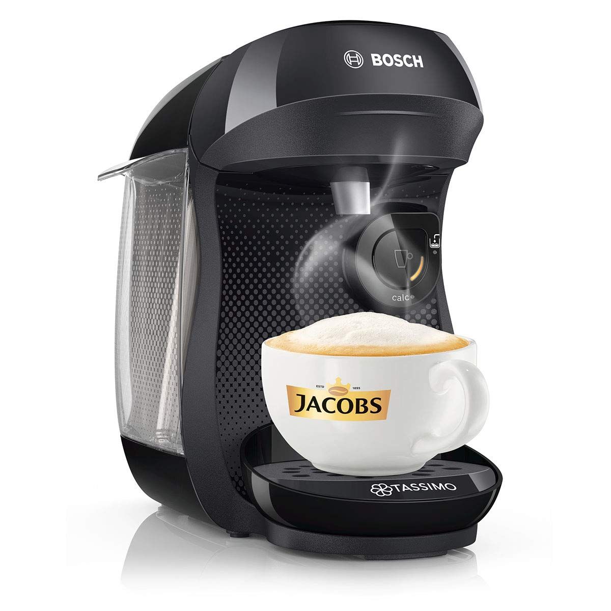 Bosch Tassimo HAPPY TAS1002NGB Coffee Machine, 1400 Watt, 0.7 Litre - Black