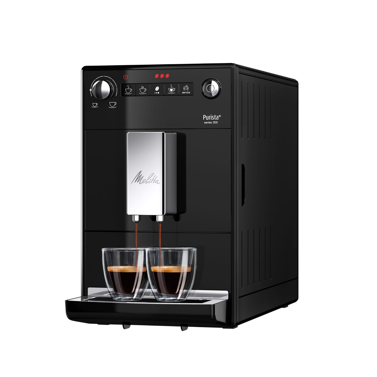 Melitta Automatic Espresso Machine, Purista Model, F230-102, Black, 6766034