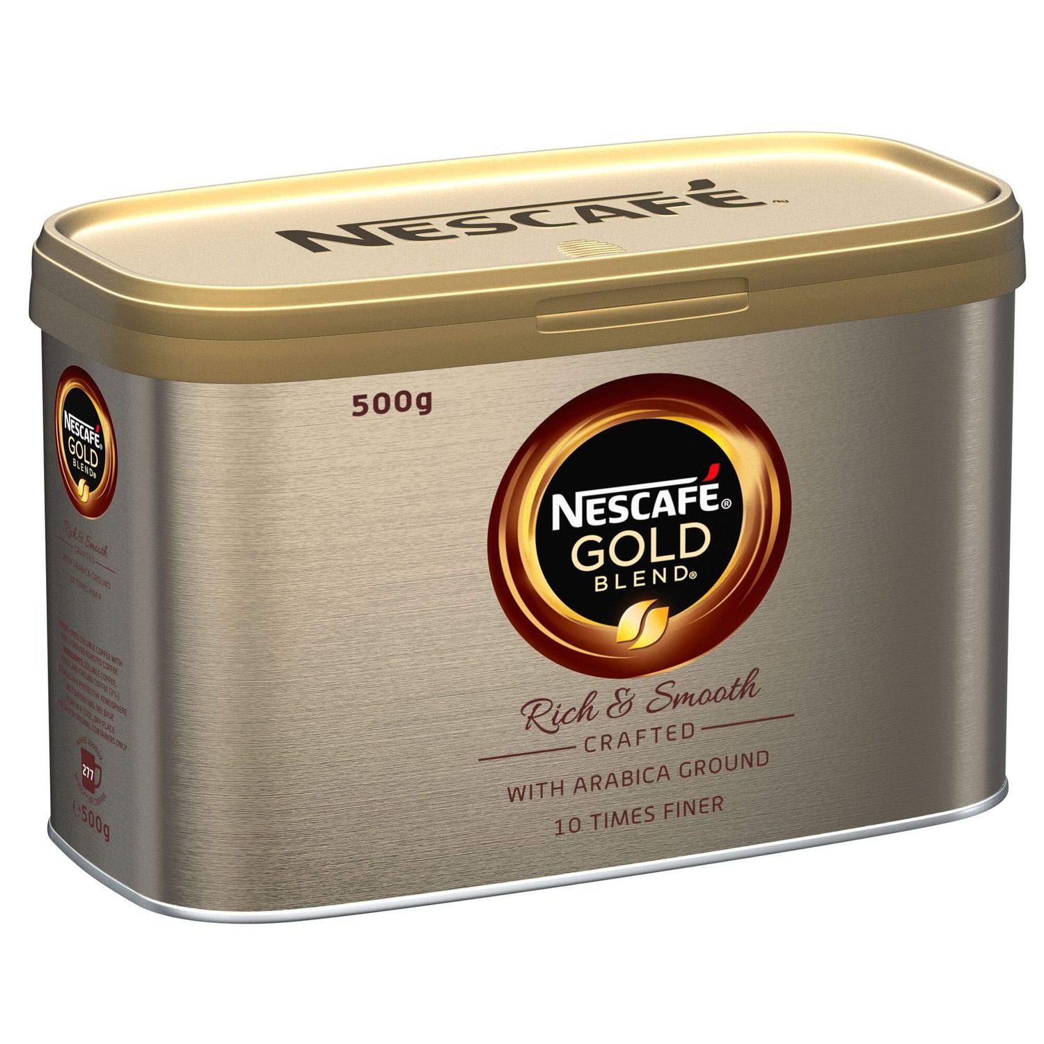 NESCAFE Gold Blend Coffee Tins 6 x 500g Pack – Instant Arabica and Robusta Beans Premium Coffee for Home and Office