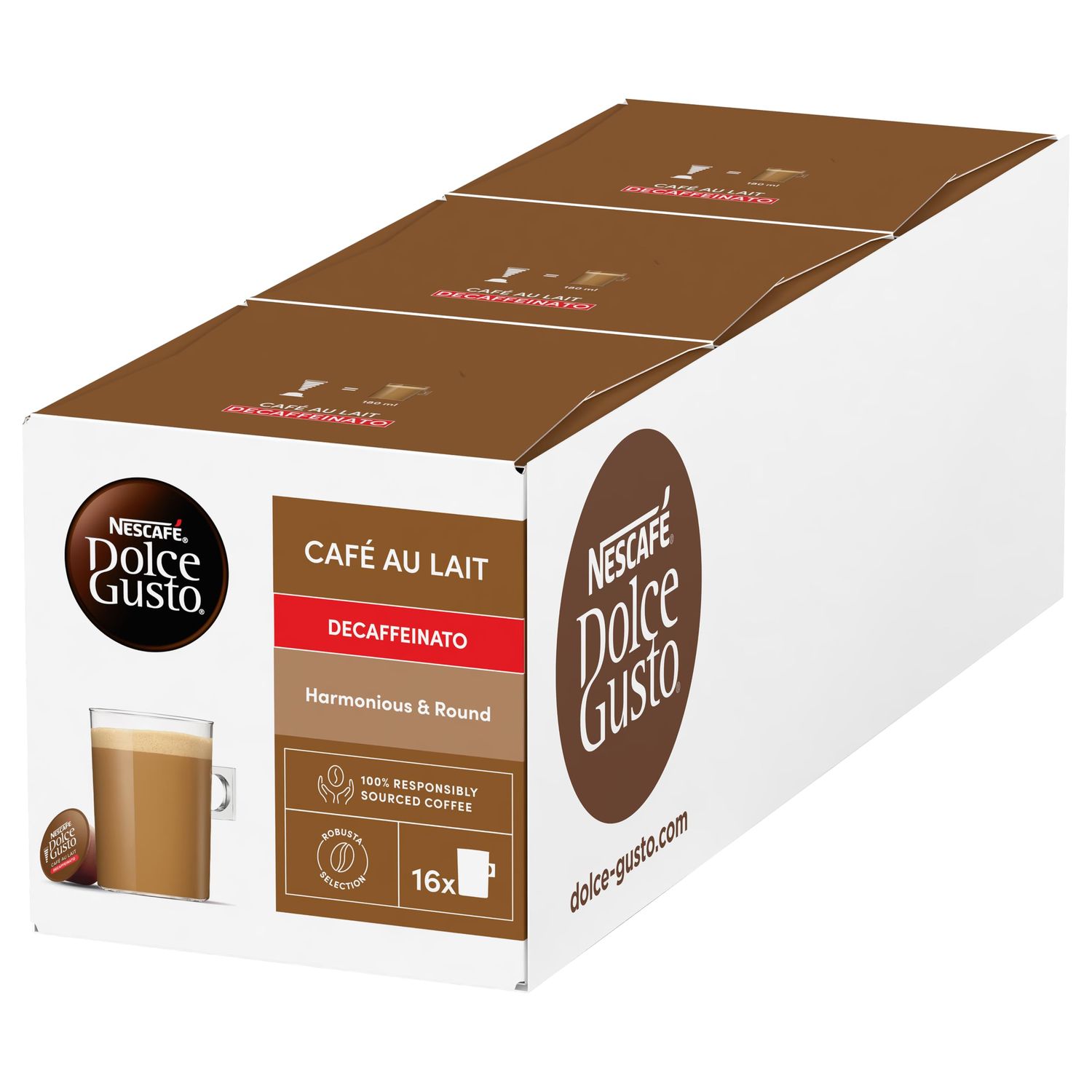 NESCAFÉ DOLCE GUSTO Café Au Lait Decaf Coffee Pods (48 Servings)