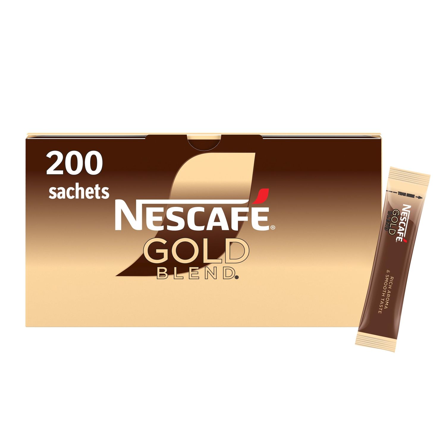 NESCAFÉ Gold Blend Medium Roast Instant Coffee Sachets - 200 x 1.8g Sticks