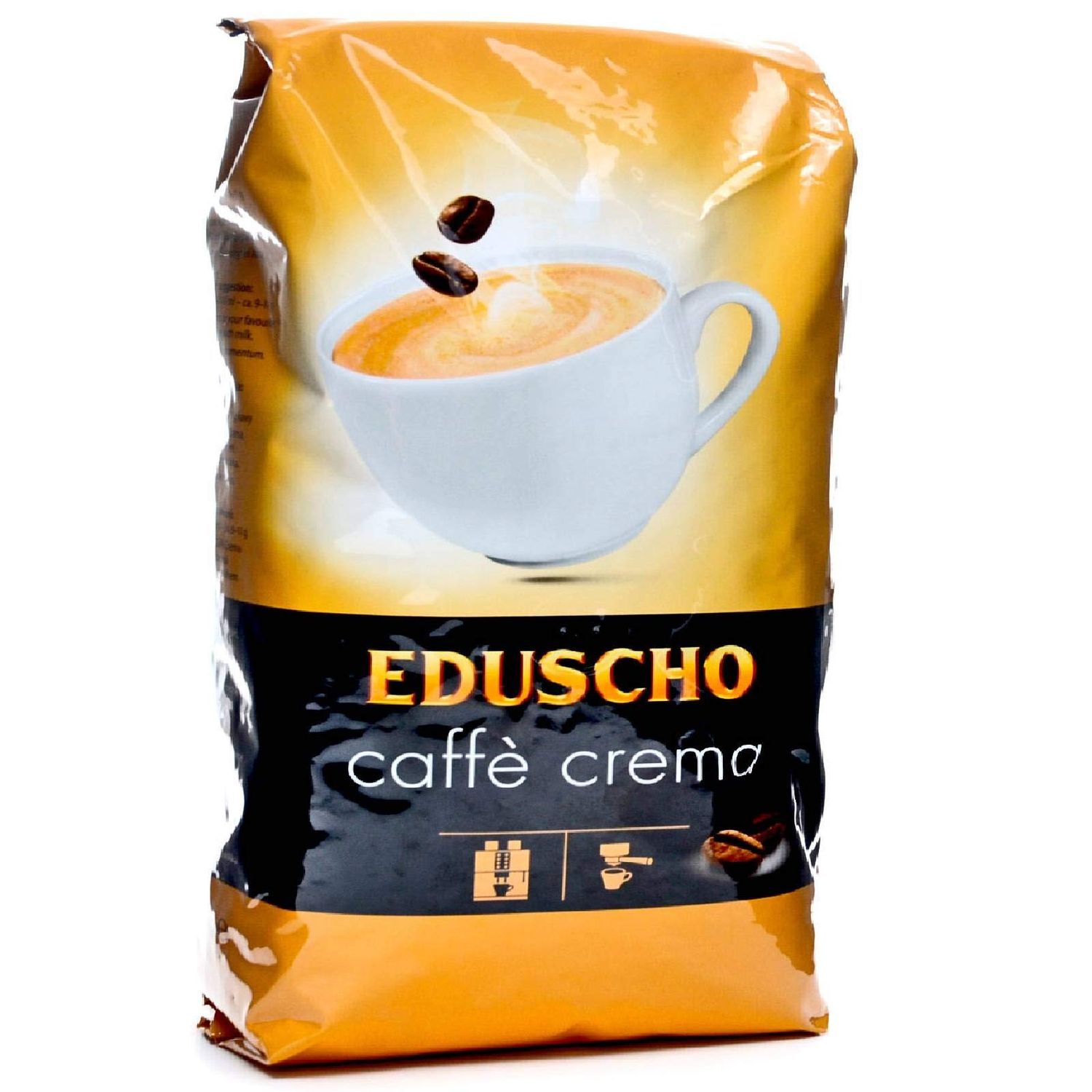 Tchibo Eduscho Roasted Whole Coffee Beans (Caffè Crema, Case-Pack of 6kg, 6 X 1000g)