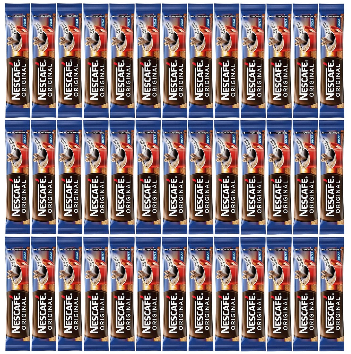 Nescafe Original Decaf Individual One Cup Instant Coffee Sachets x 100 1.2g Sticks