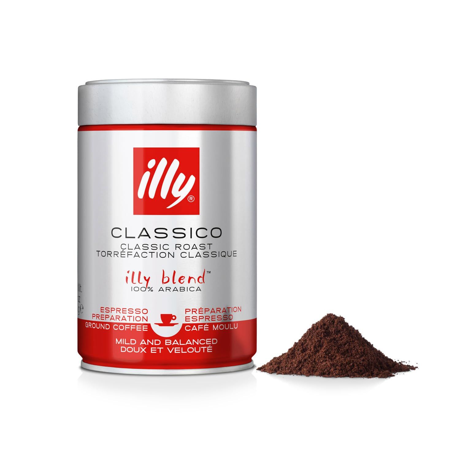Illy Classico Italian Ground Coffee, 250g