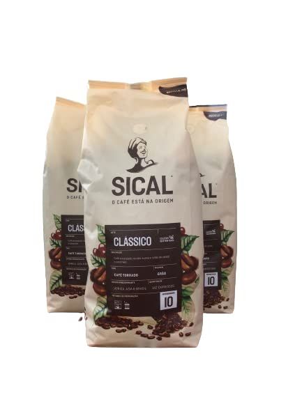 Delicious Portuguese Roasted Coffee Beans - Sical 5 Stars (3x1Kg)