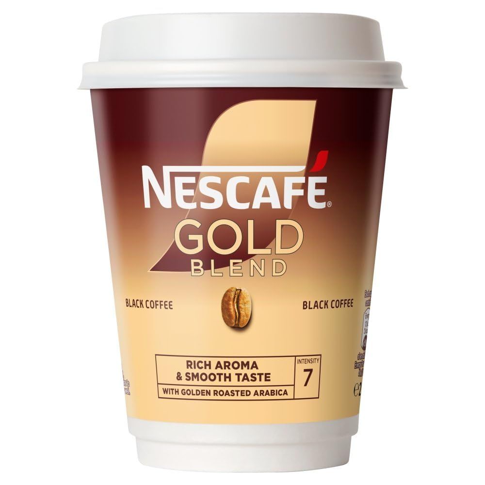Nescafe and Go Gold Blend Black Coffee (Pack of 8)