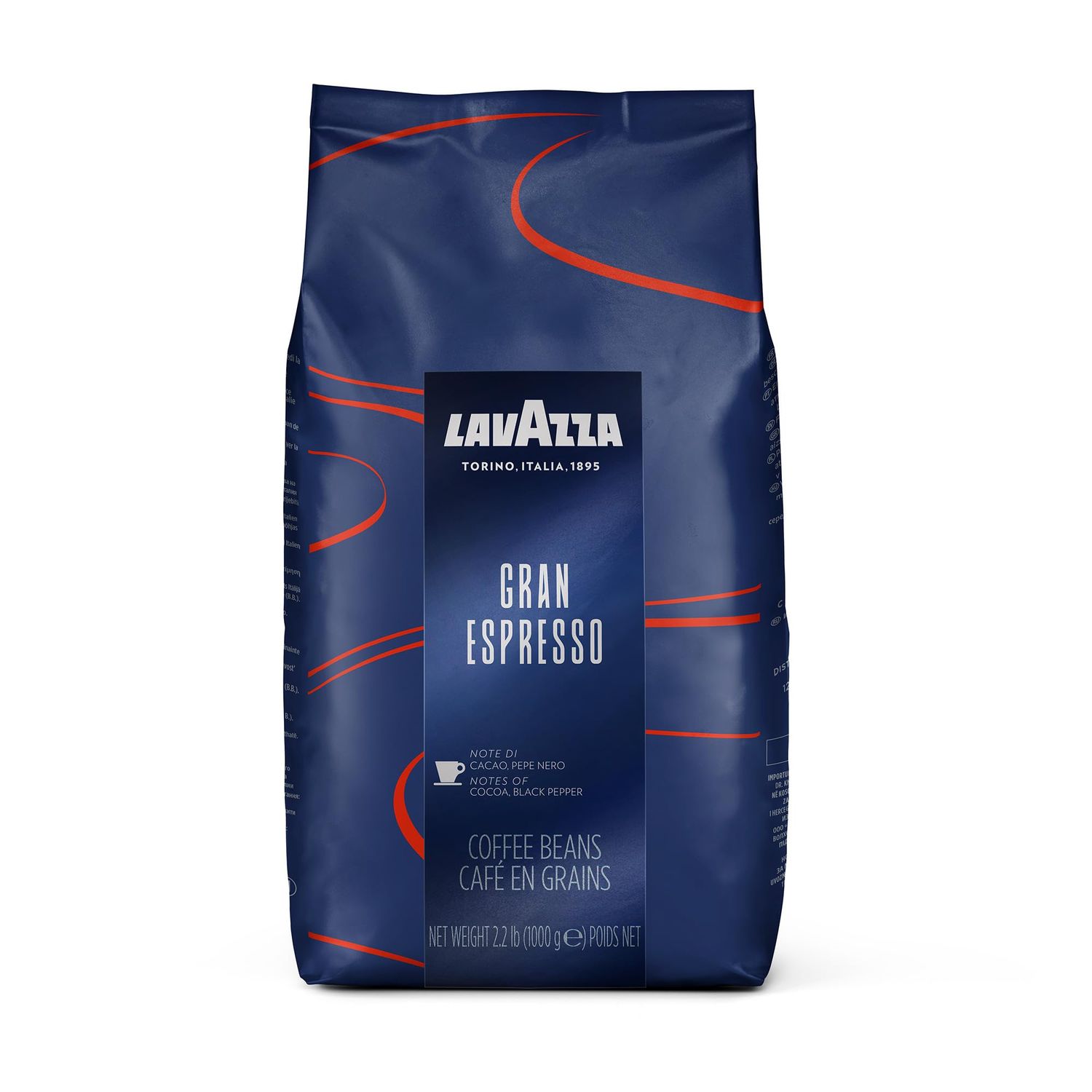 Lavazza Coffee Grand Espresso, Whole Beans, 1000g