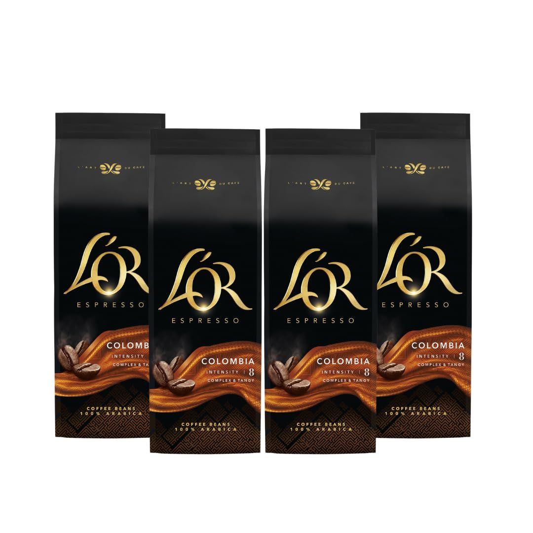 L'OR Espresso Colombia Coffee Beans 500G Intensity 8 100% Arabica