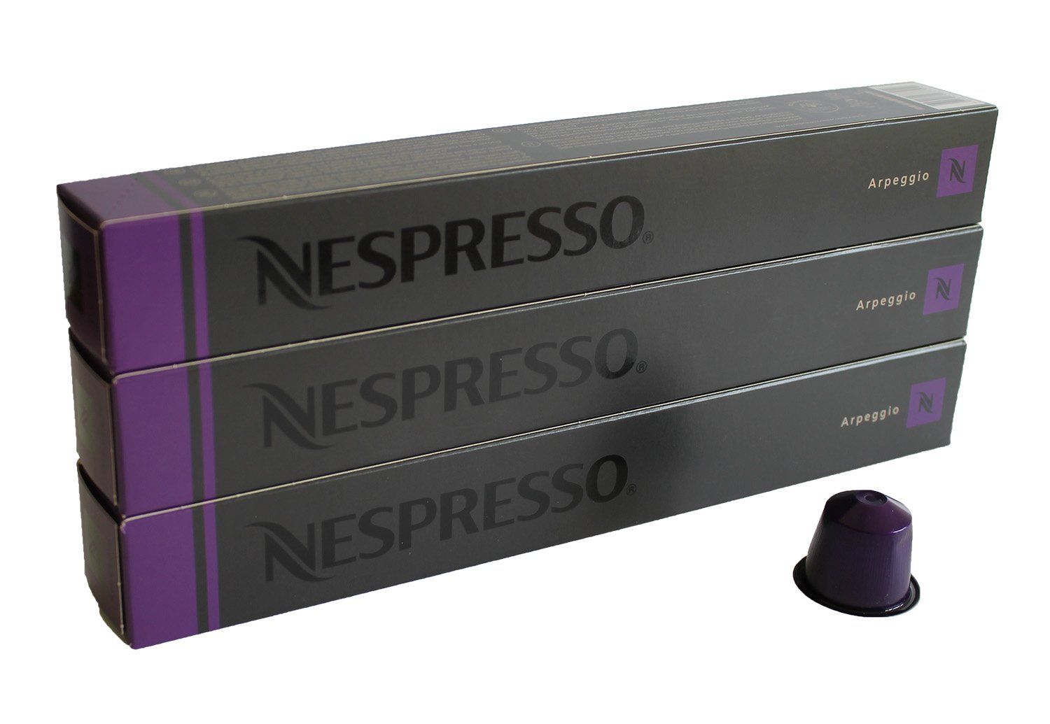 Nespresso Capsules Lilac - 30 x Arpeggio - Original Nestle - Espresso Coffee - Assorted