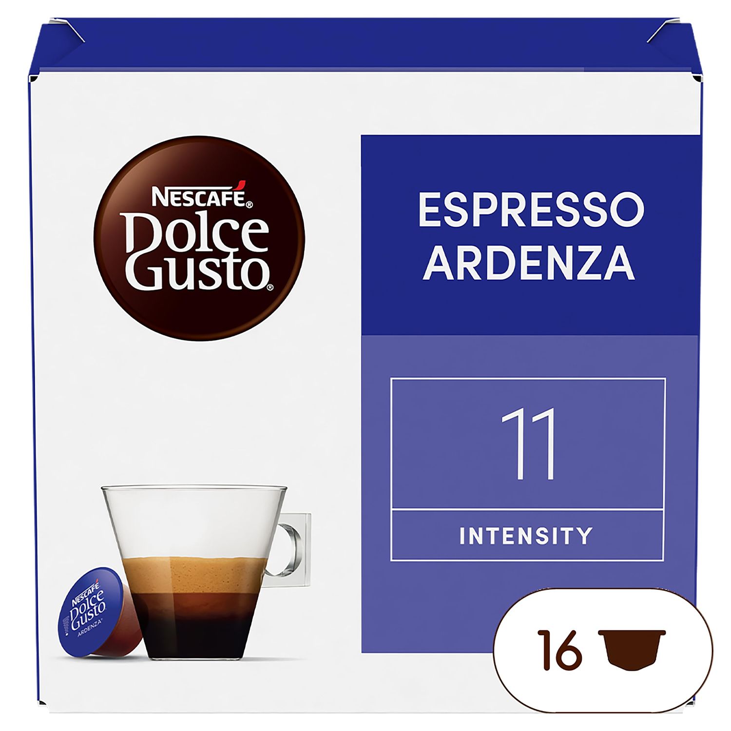 Nescafé Dolce Gusto Ristretto Ardenza, Espresso, 1 x 16 (= 16) Capsules, 16 Servings