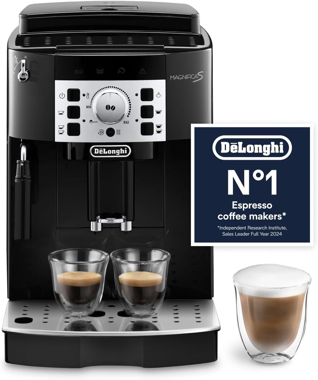 De'Longhi Magnifica S, Automatic Bean to Cup Coffee Machine, Espresso and Cappuccino Maker, ECAM22.…
