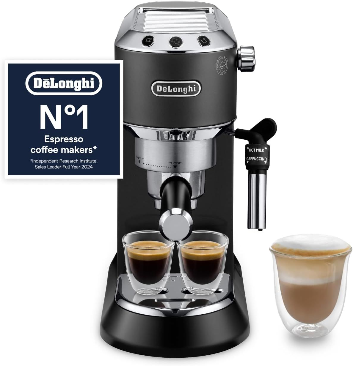 De'Longhi Dedica Style, Traditional Barista Pump Espresso Machine, Coffee and Cappuccino Maker, EC6…