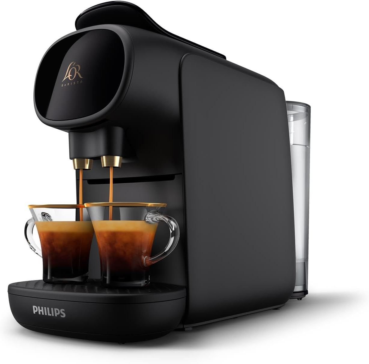 Philips L'OR Barista Sublime Capsule Coffee Machine, Double Shot, 1 or 2 Cups, Full Coffee Menu, Bl…