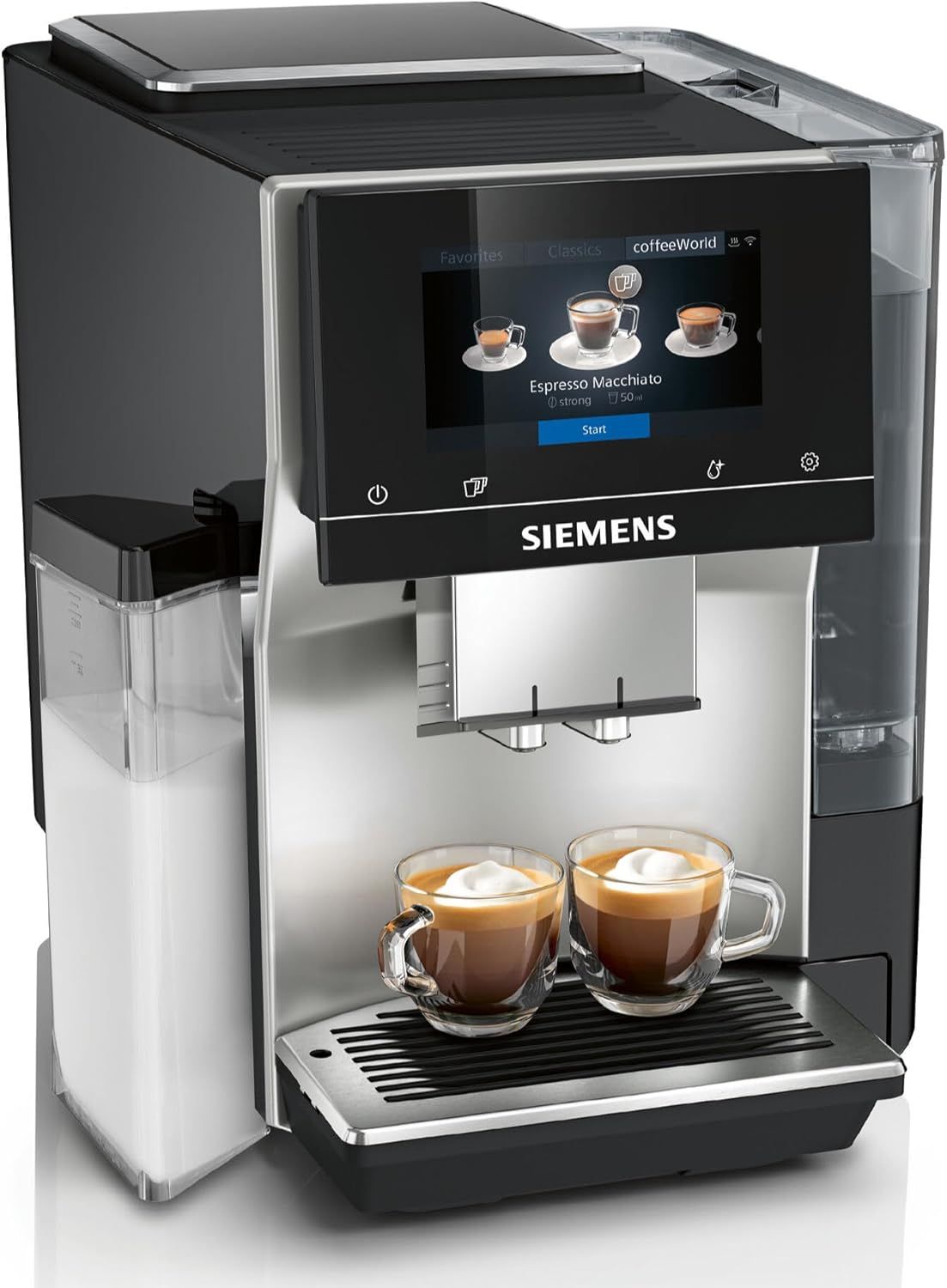 SIEMENS EQ700 Fully Automatic Bean to Cup Coffee Machine, 5" Touch Screen Display, Cold Brew/Slow B…