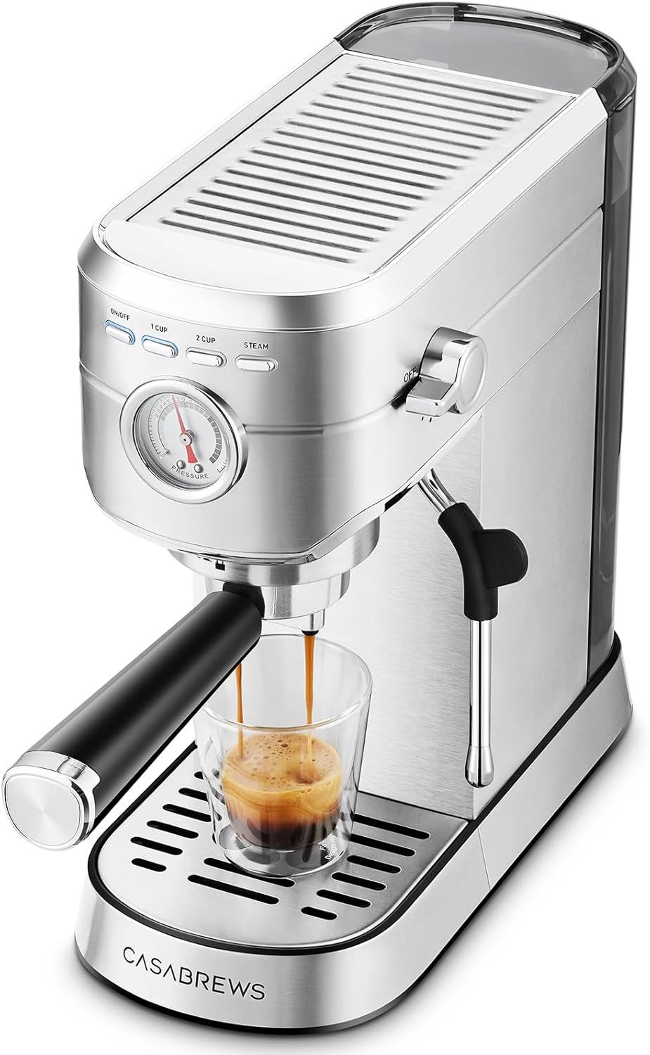 CASABREWS CM5418 Espresso Machine 20 Bar, Barista Espresso Maker with Steam Milk Frother, Stainless…