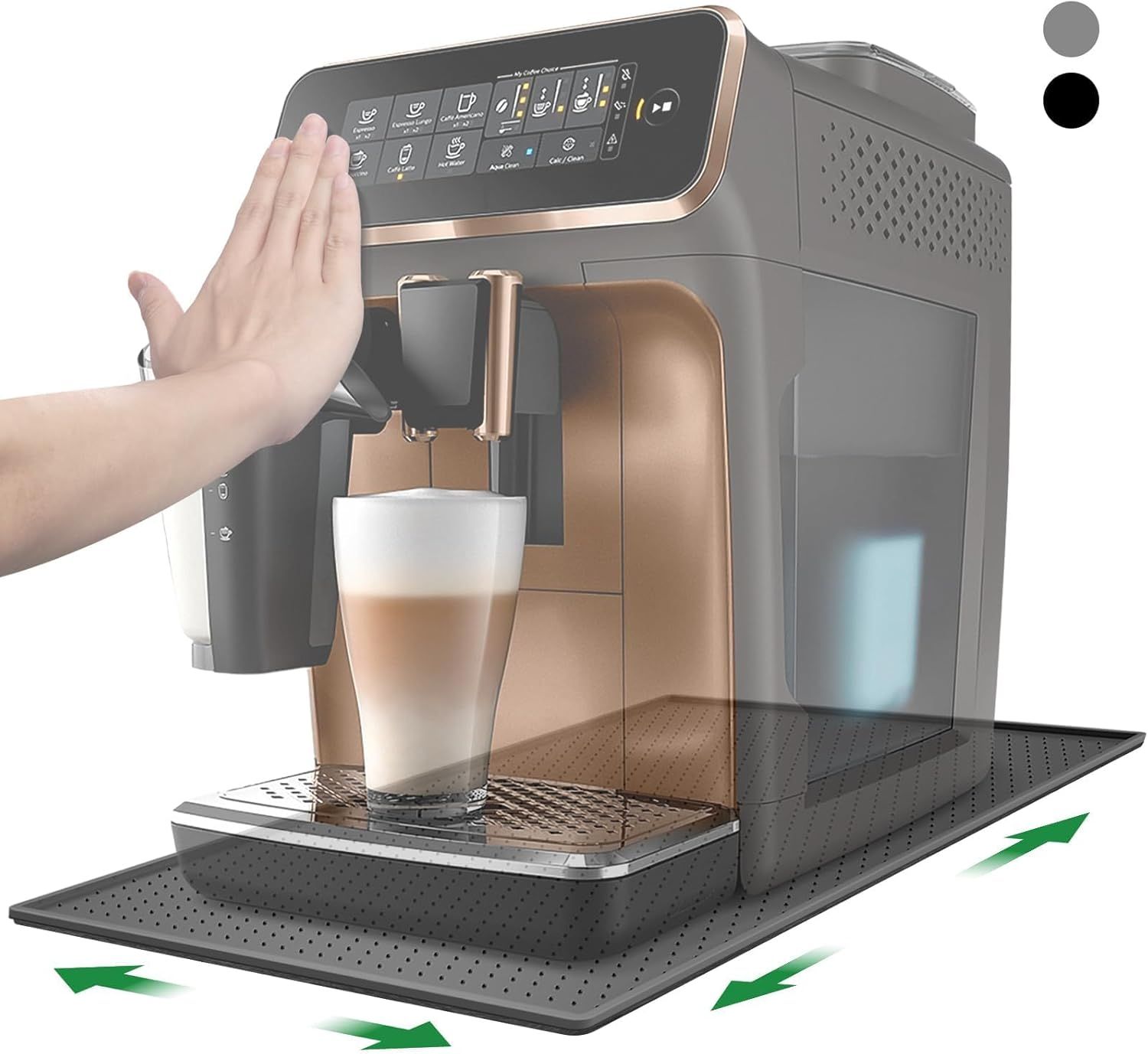 Silicone Mat Under Coffee Machines, Automatic Coffee Machines Espresso Accessory, Multifunctional R…