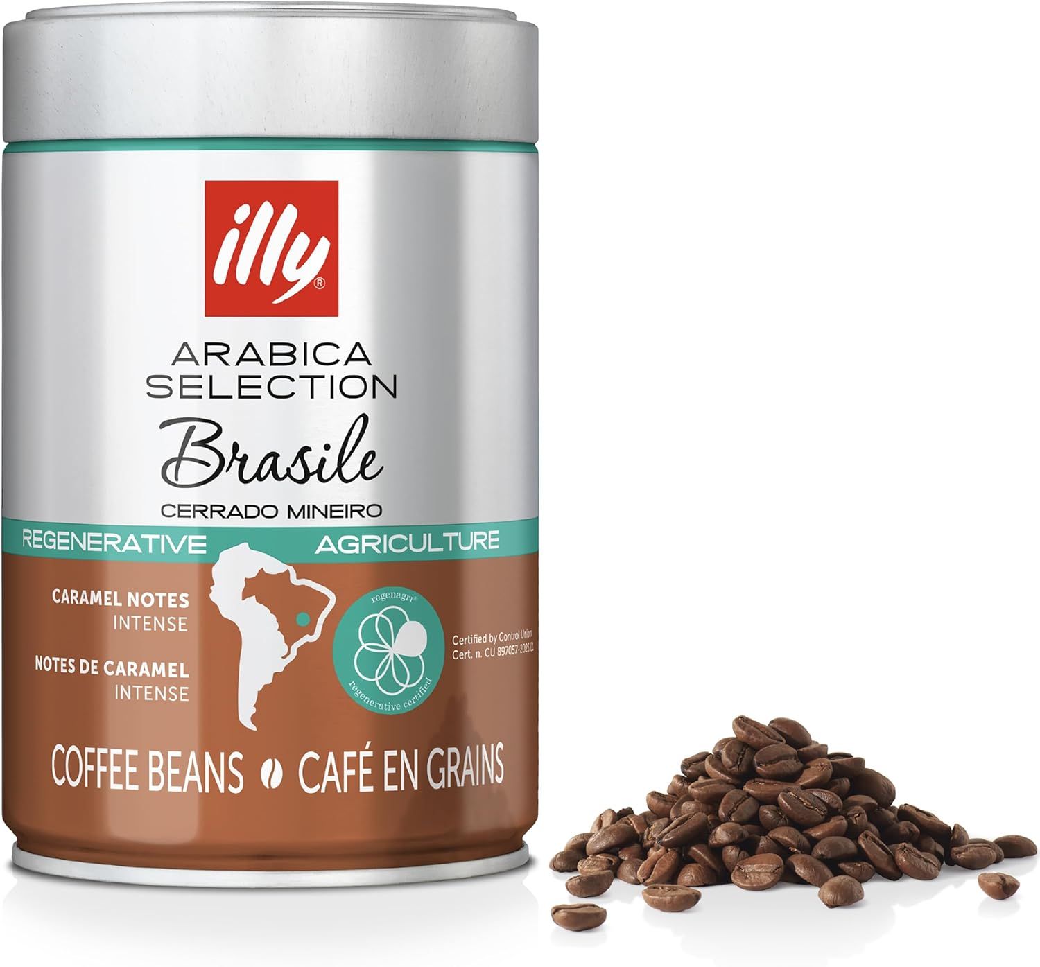 illy Brazil Coffee Beans, 100% Arabica, Medium Roast, Intensity 5/9, Single Origin, Caramel &amp; Dried…