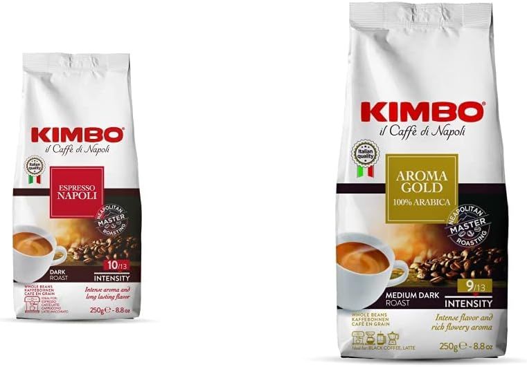 Kimbo Coffee Espresso Napoli, Coffee Beans, Authentic Roast Italian Coffee Beans, Strong Rich Aroma…