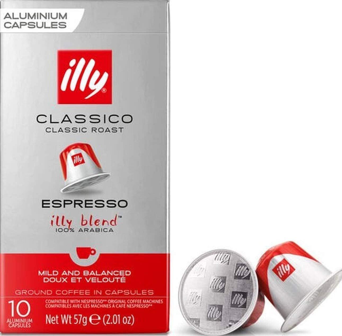 40 x ILLY Compatible * Aluminium Coffee Capsules Classico - Classic Roasting