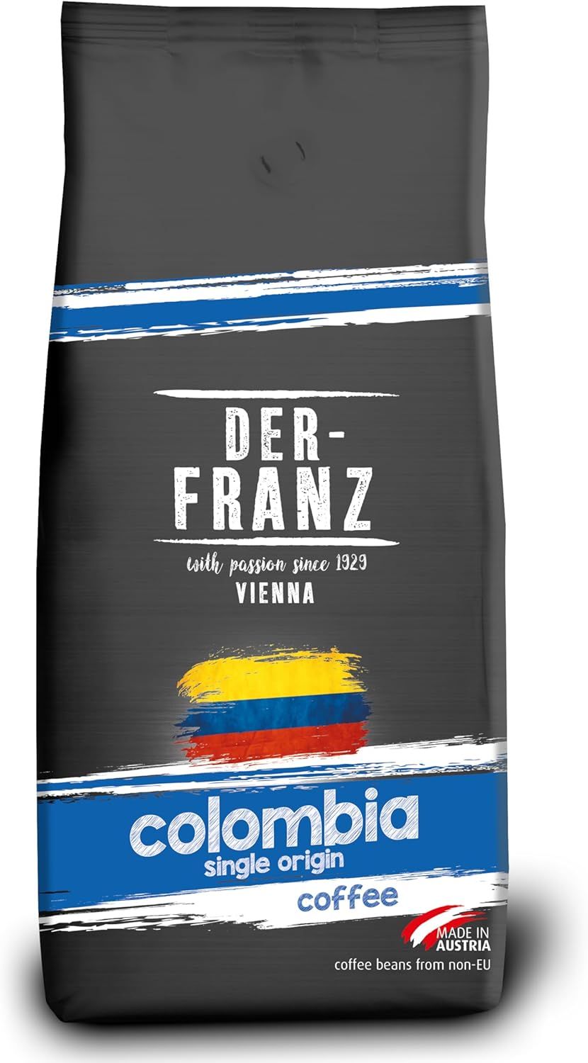 Der-Franz Colombia Single Origin Coffee, whole bean, 1000 g